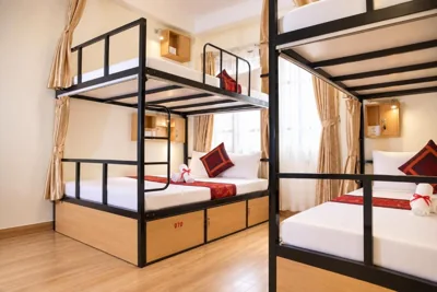 Double Bed in Mixed Dormitory Room — Hanoi City Backpackers Hostel